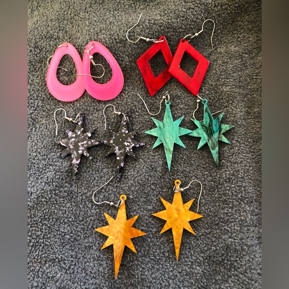 Erstwilder 5 Pair Lot of New Earrings